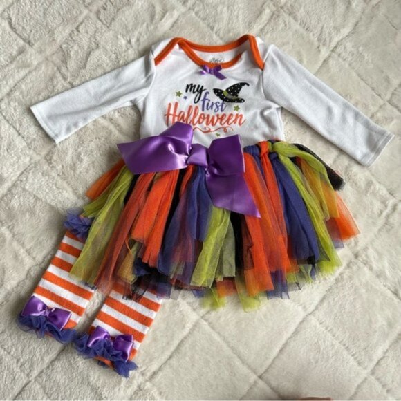Baby Essentials | "My First Halloween" 4 Piece Set | Size 9 Months - Picture 5 of 14